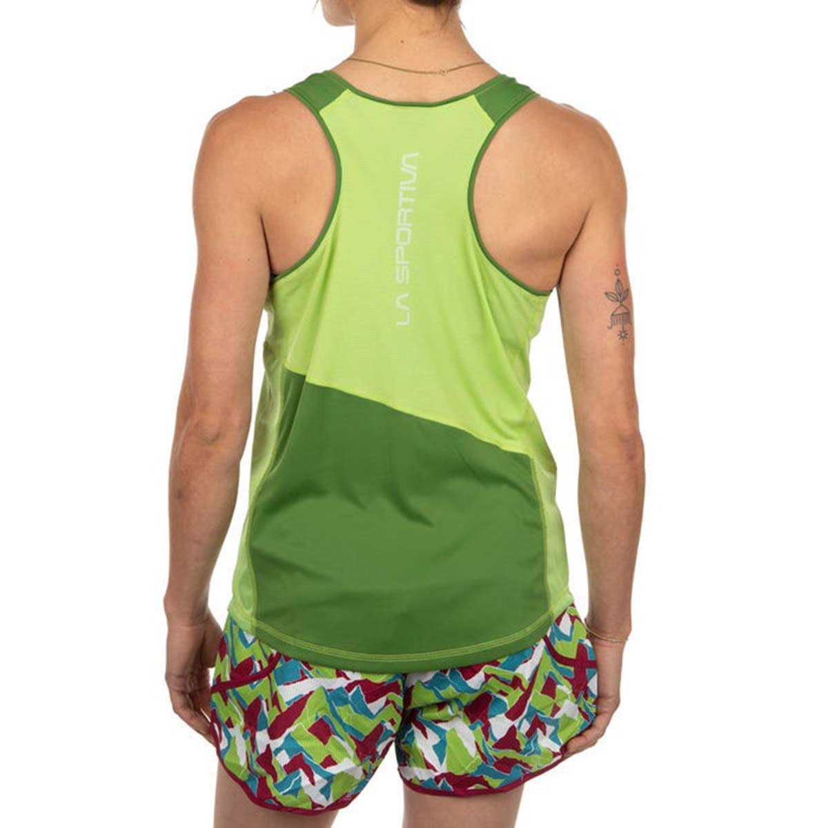 Drift Womens Running Tank Top Green