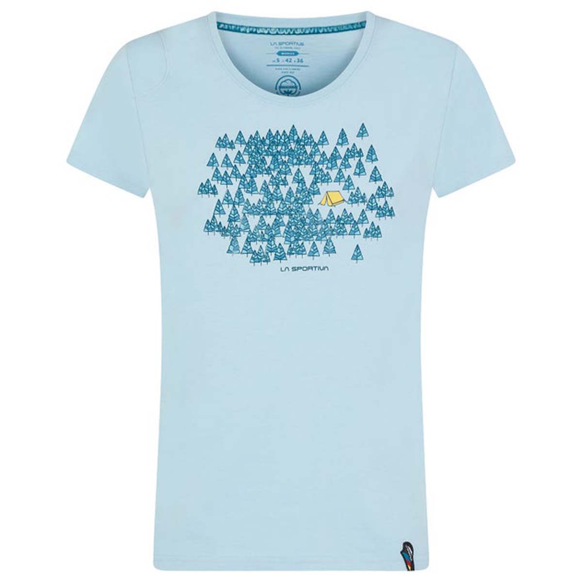 Forest Womens Climbing T-Shirt Blue