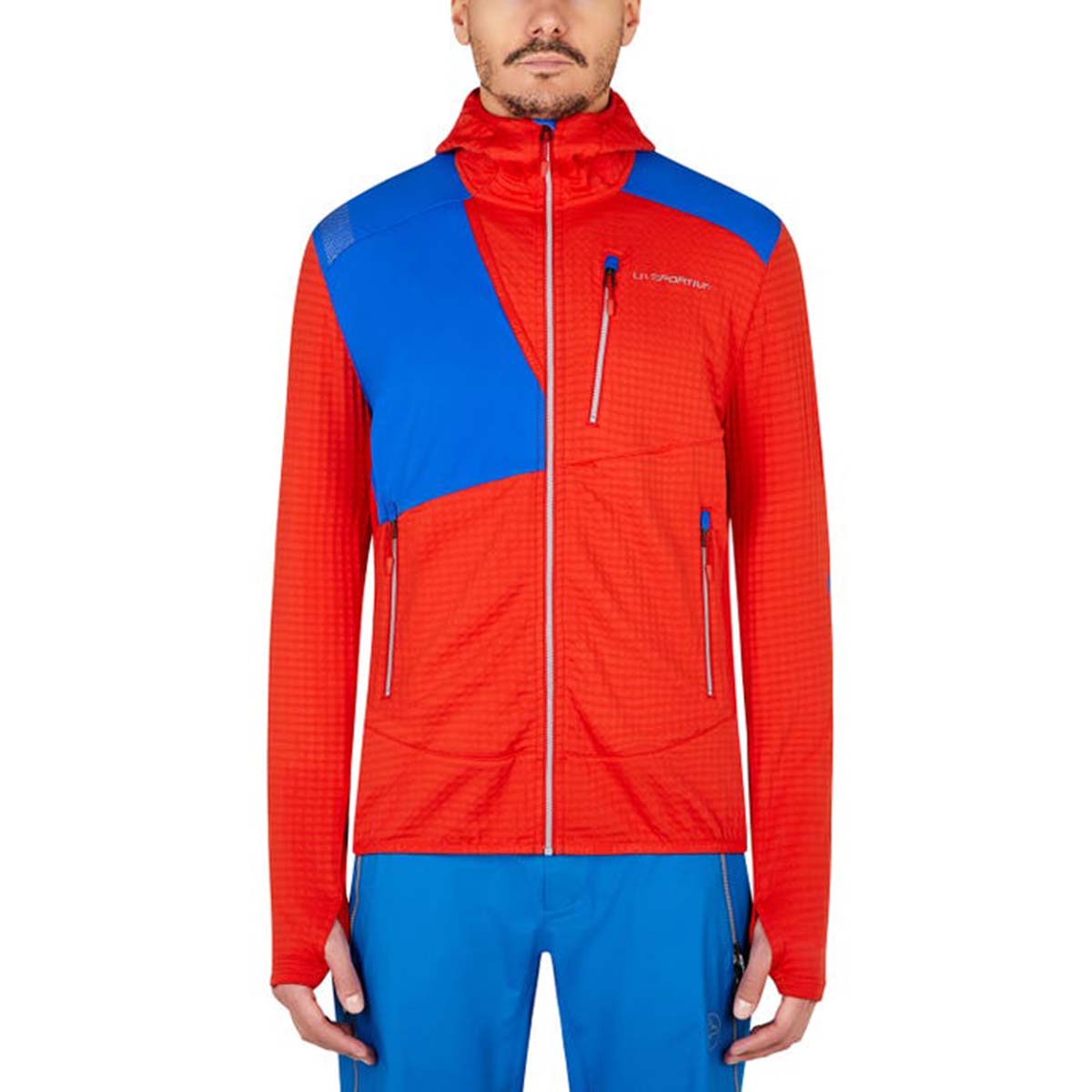 Lucendro Thermal Mens Mountaineering Hoodie Red
