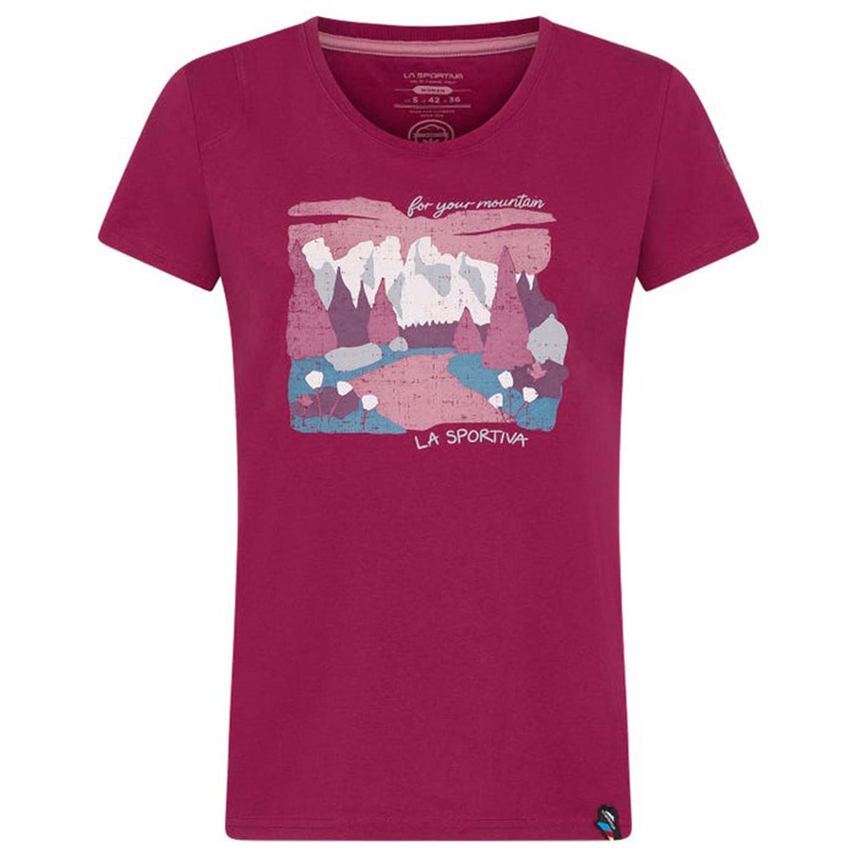 Valley Womens Climbing T-Shirt Purple