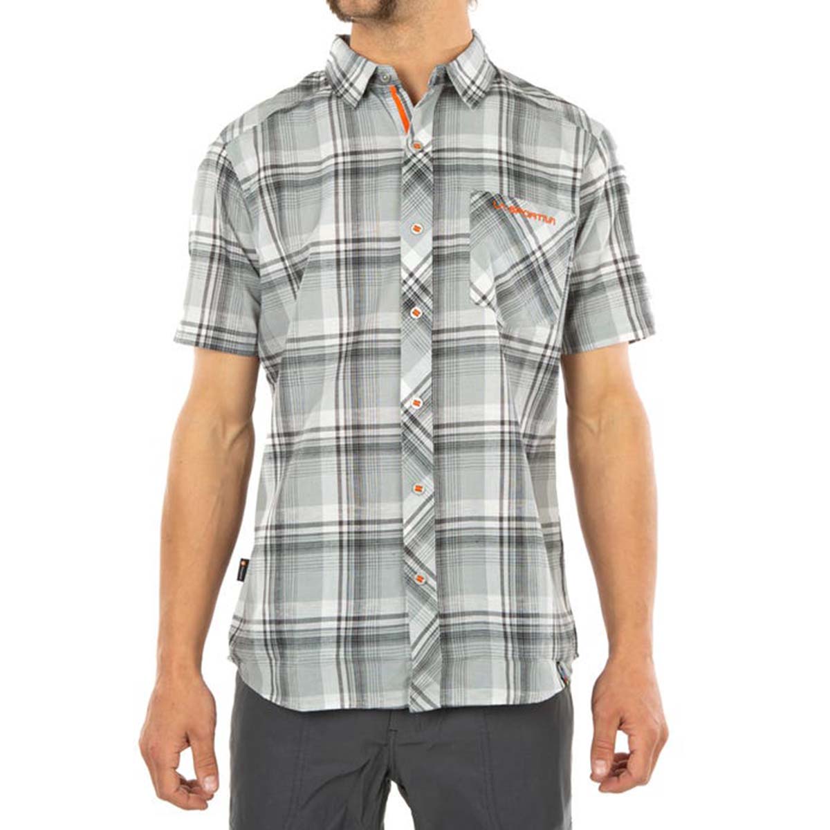 Longitude II Mens Climbing Shirt Grey