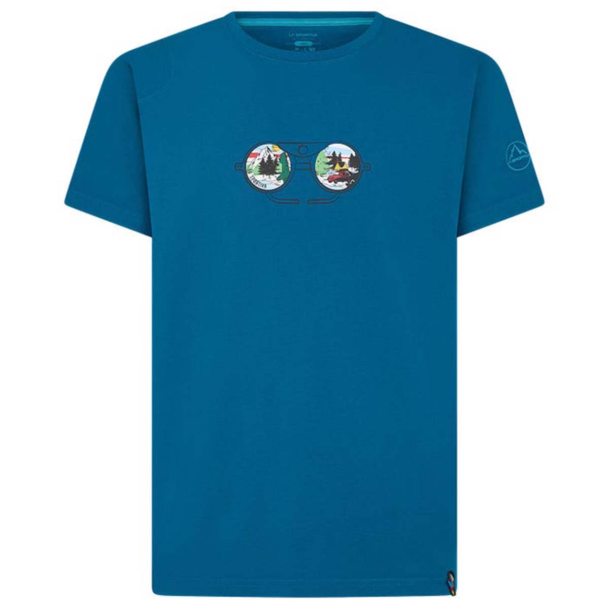 View Mens Climbing T-Shirt Blue