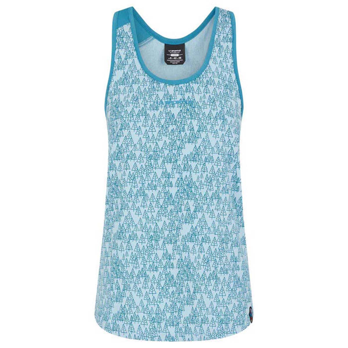 Trees Womens Climbing Tank Top Blue