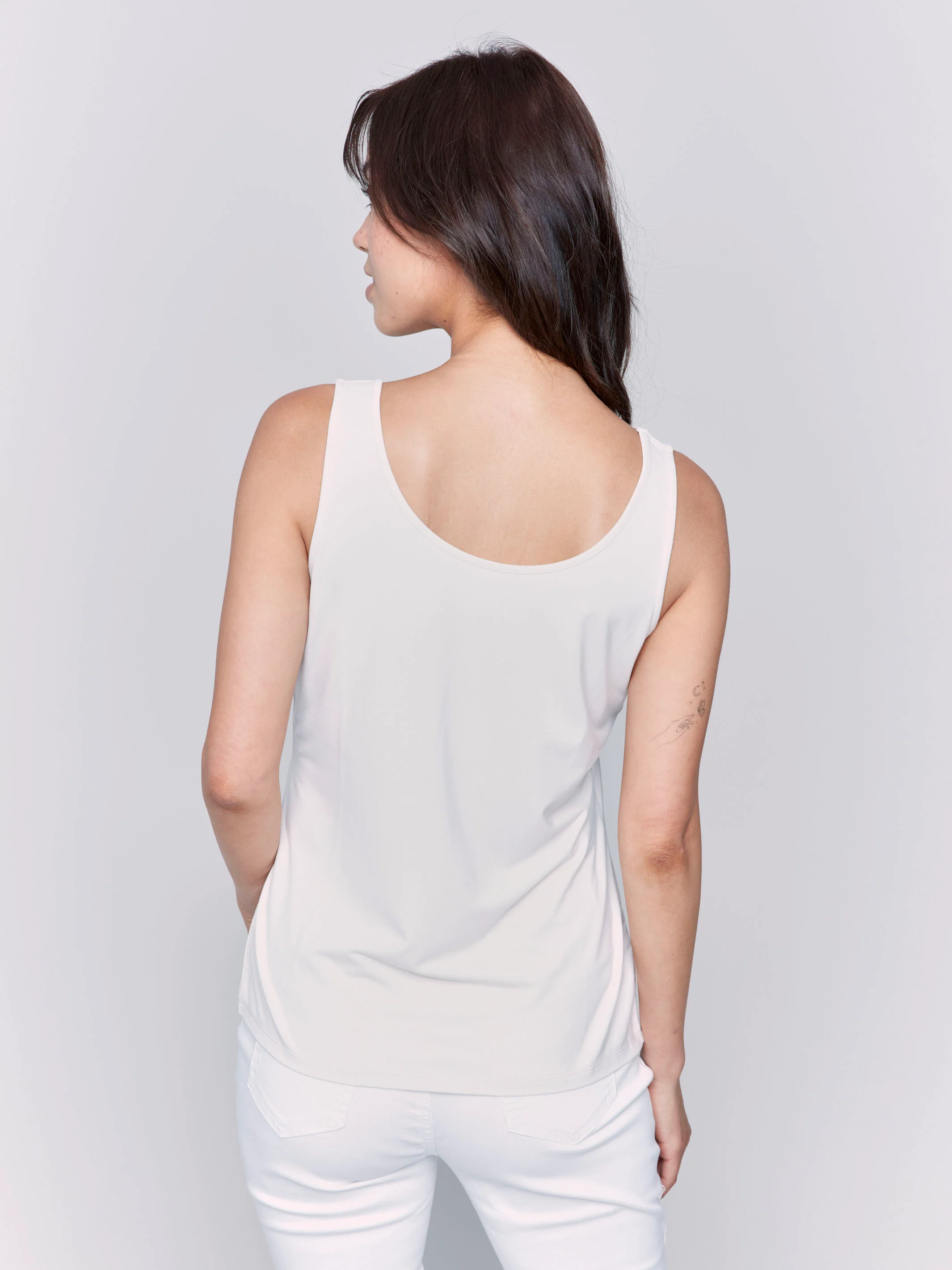 Reversible Bamboo Cami - Greige - WHSBYS