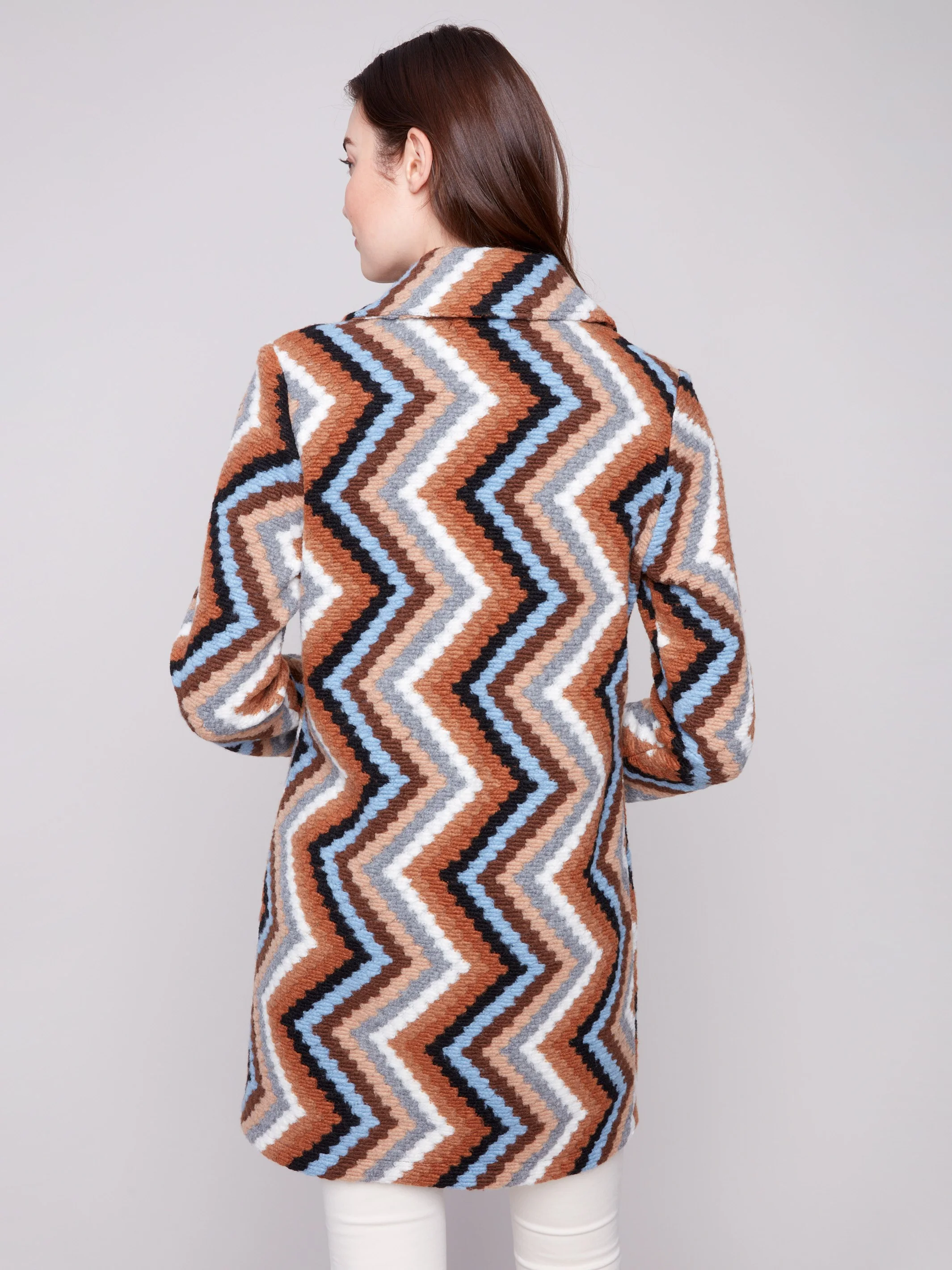 Long Crochet Coat - Sepia - WHSBYS