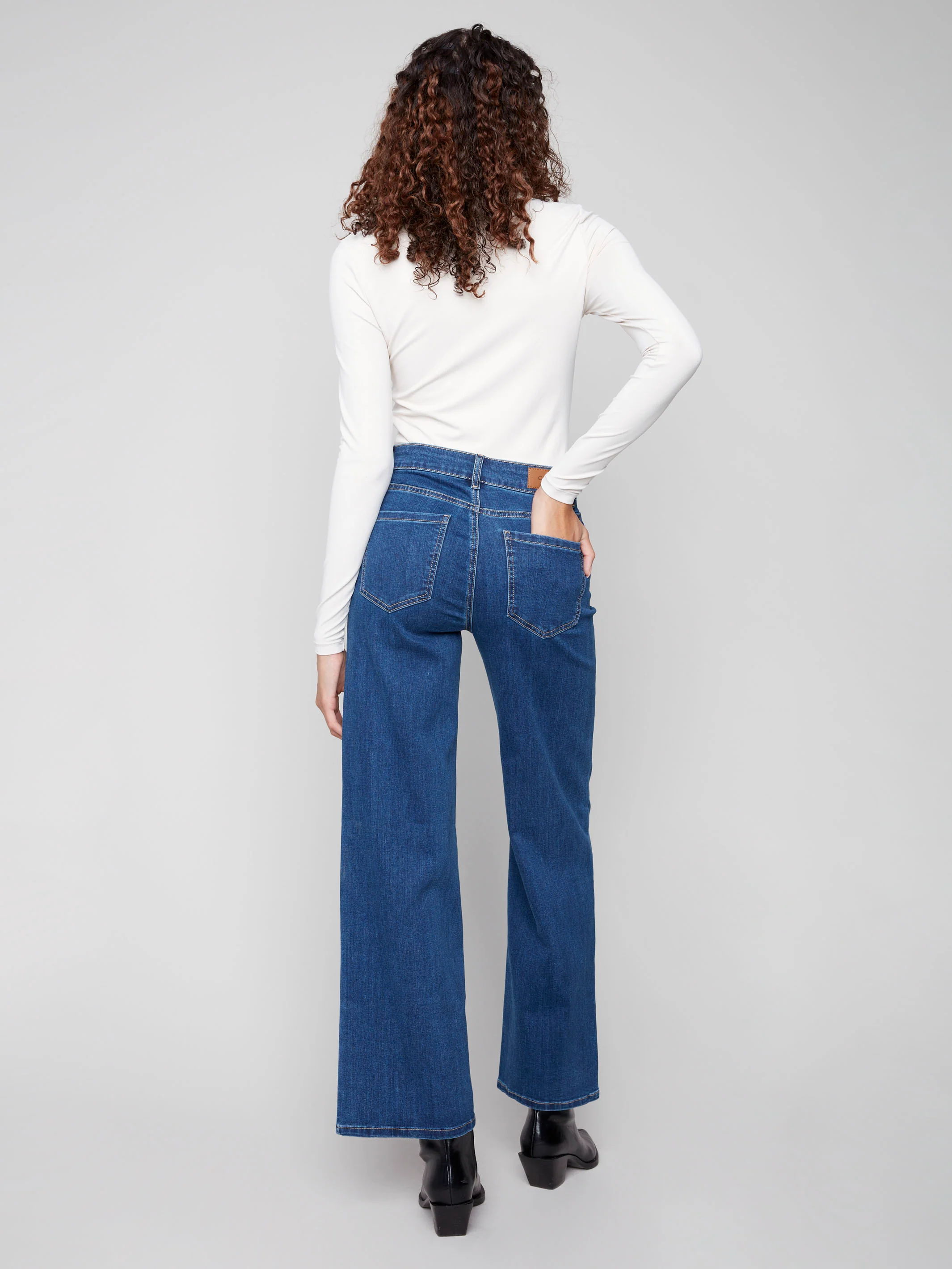 Chloe Wide Leg Jeans - Indigo - WHSBYS