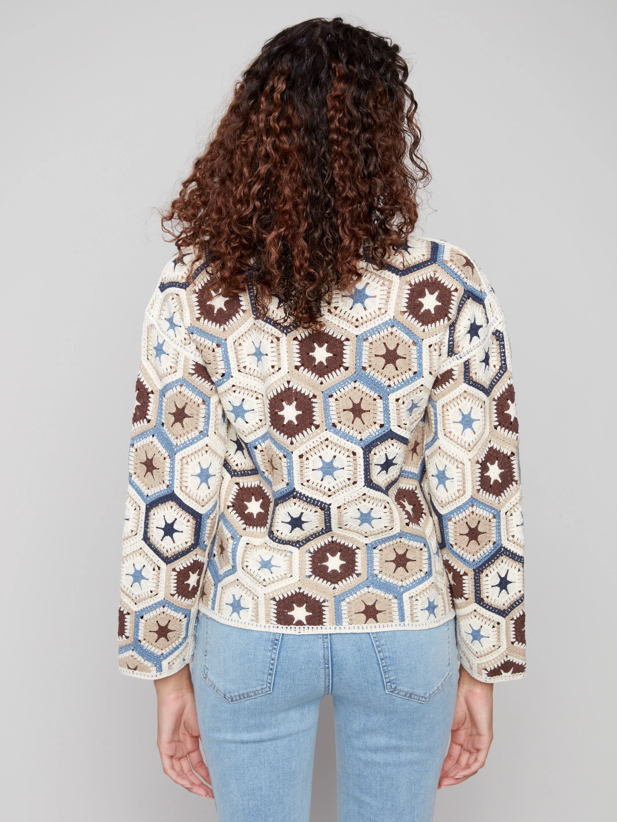 Crochet Boat Neck Top - Oxford - WHSBYS