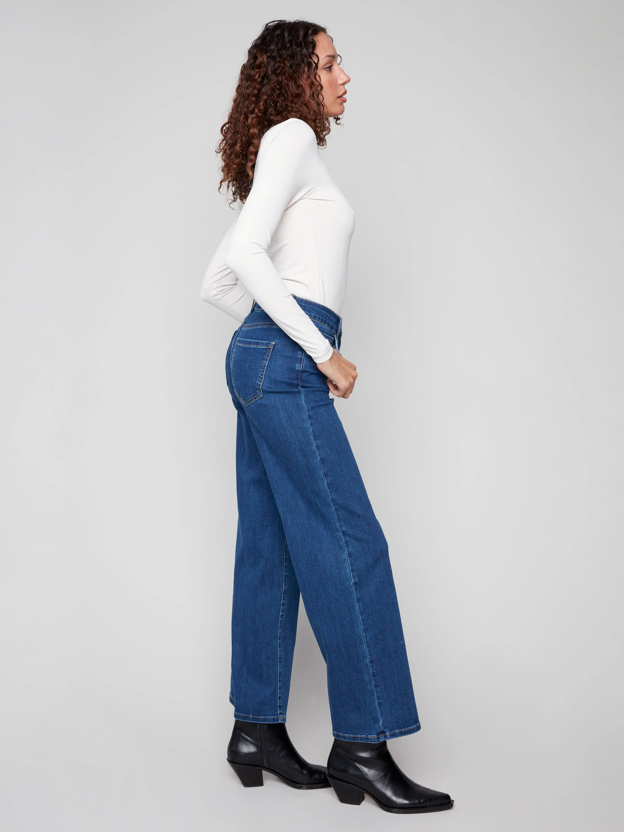 Chloe Wide Leg Jeans - Indigo - WHSBYS