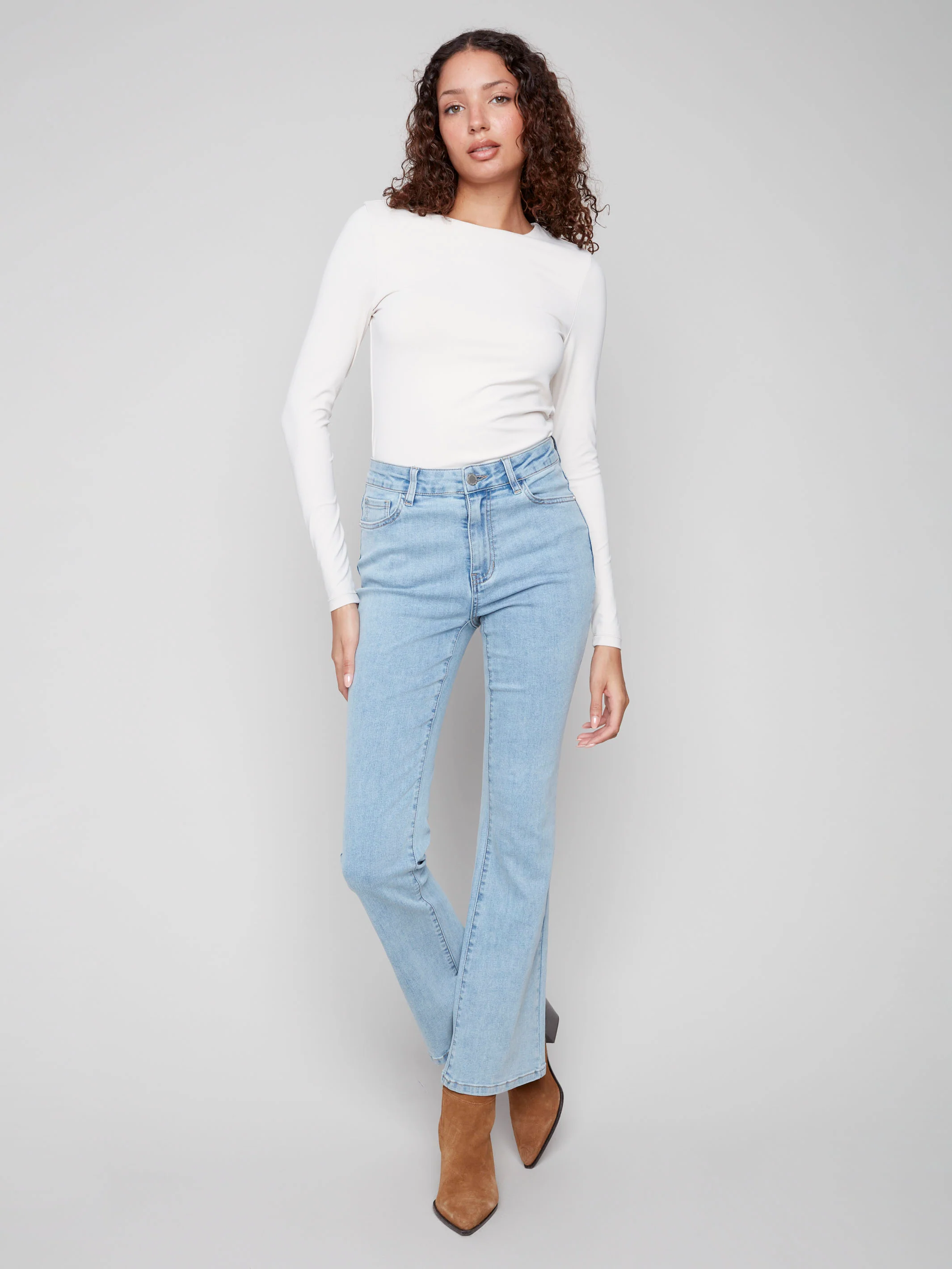 Celine Flare Leg Jeans - Light Blue - WHSBYS