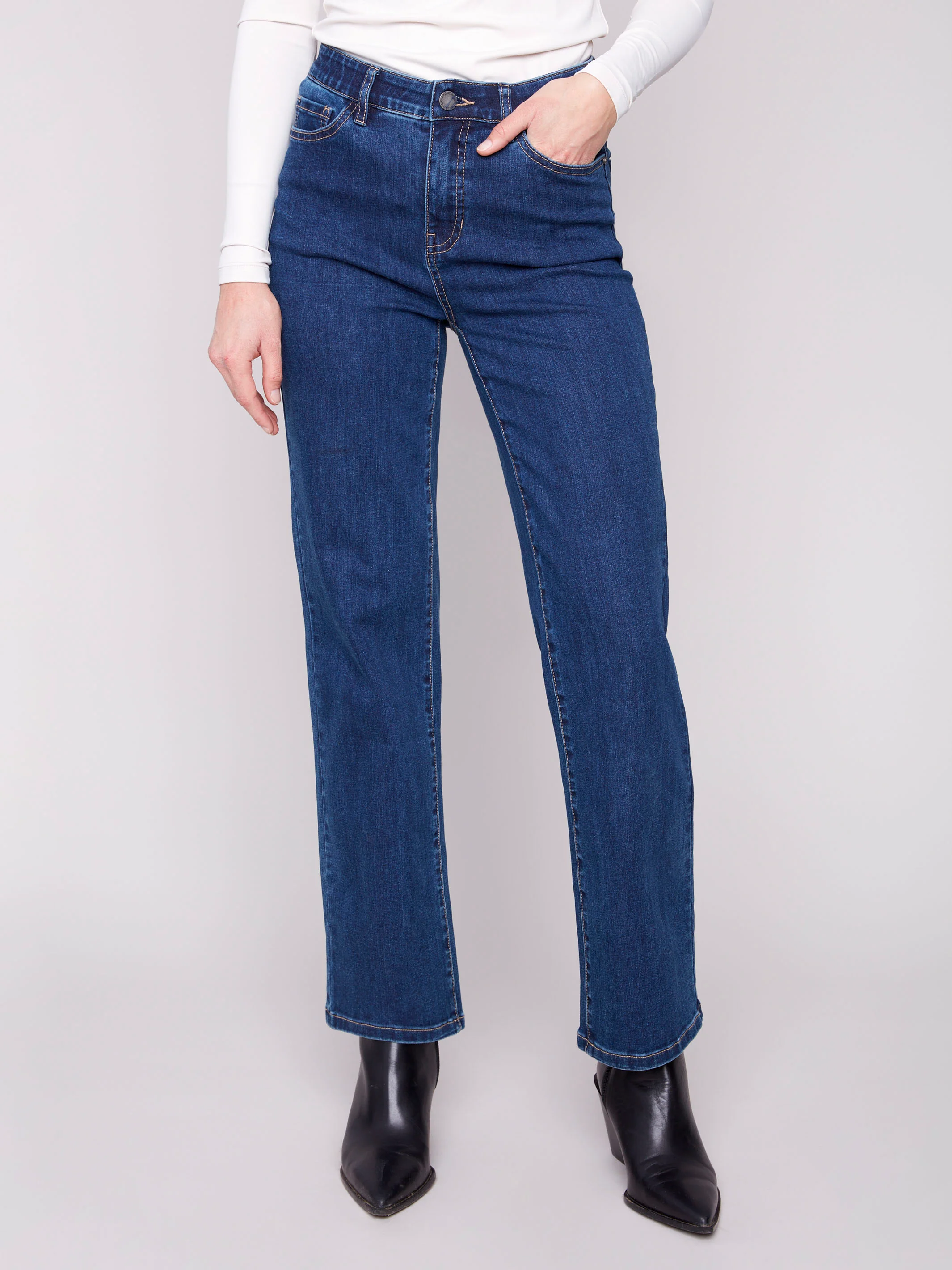 Charlotte Straight Leg Jeans - Indigo - WHSBYS