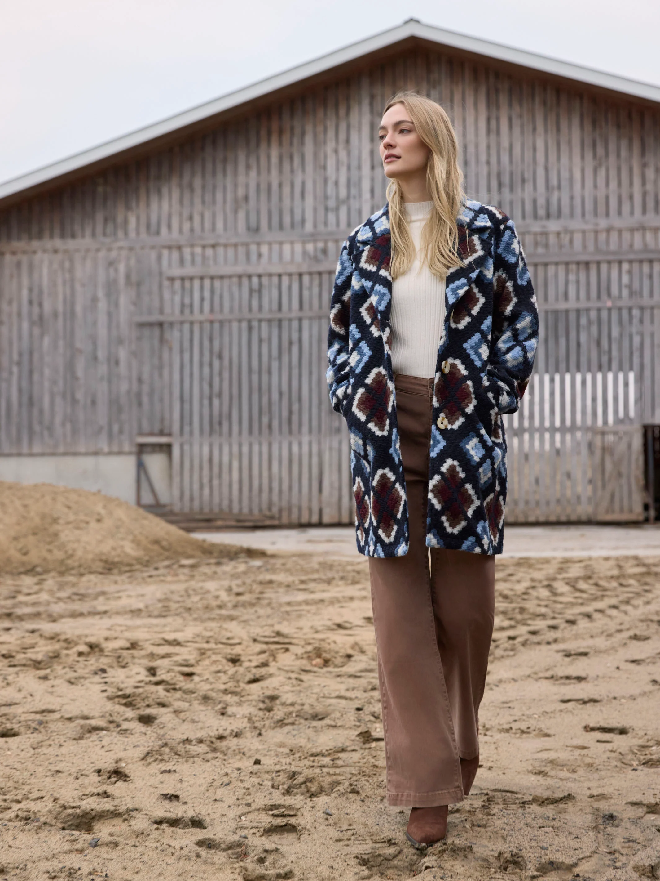 Long Crochet Coat - Twilight - WHSBYS