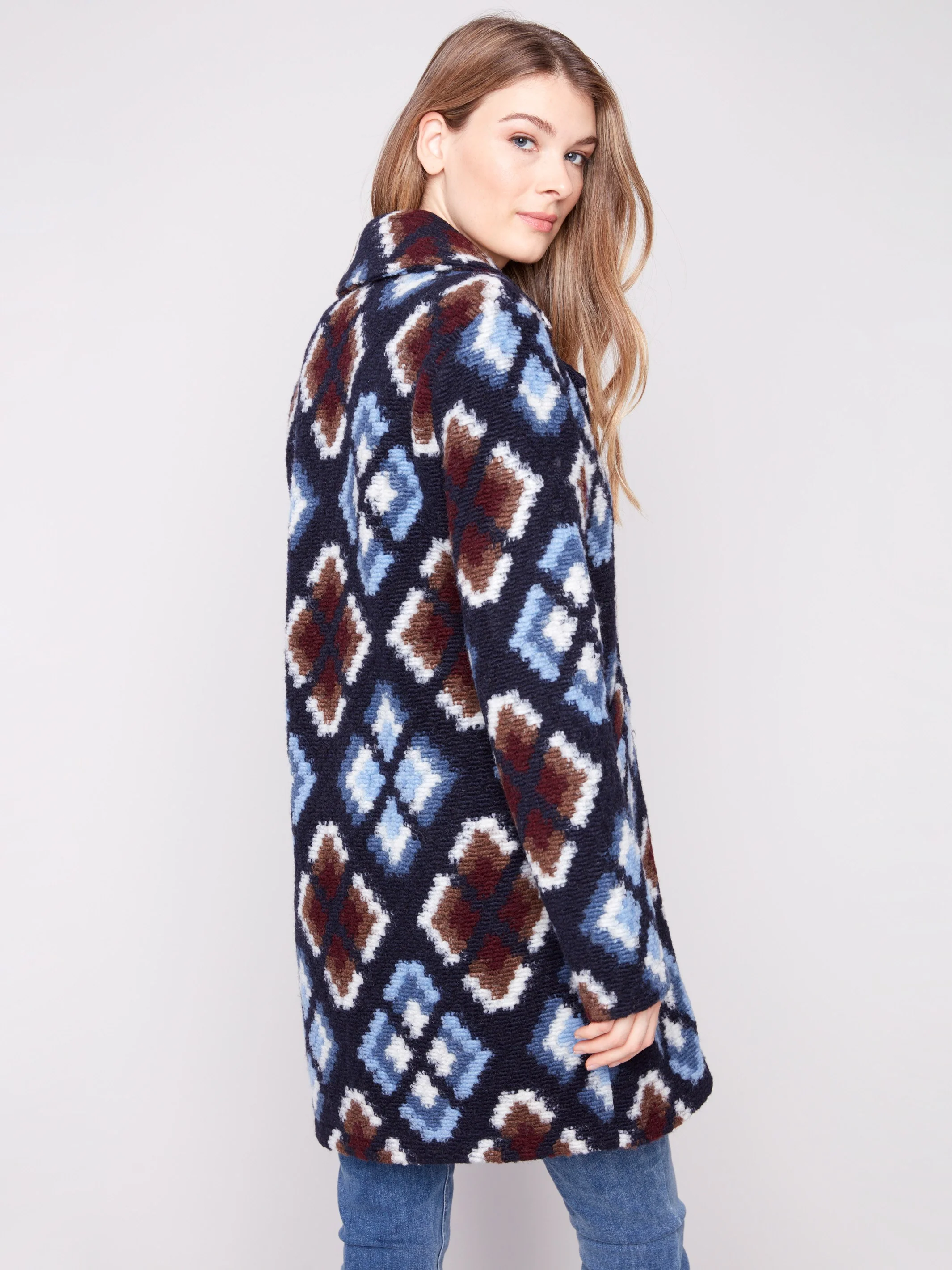 Long Crochet Coat - Twilight - WHSBYS