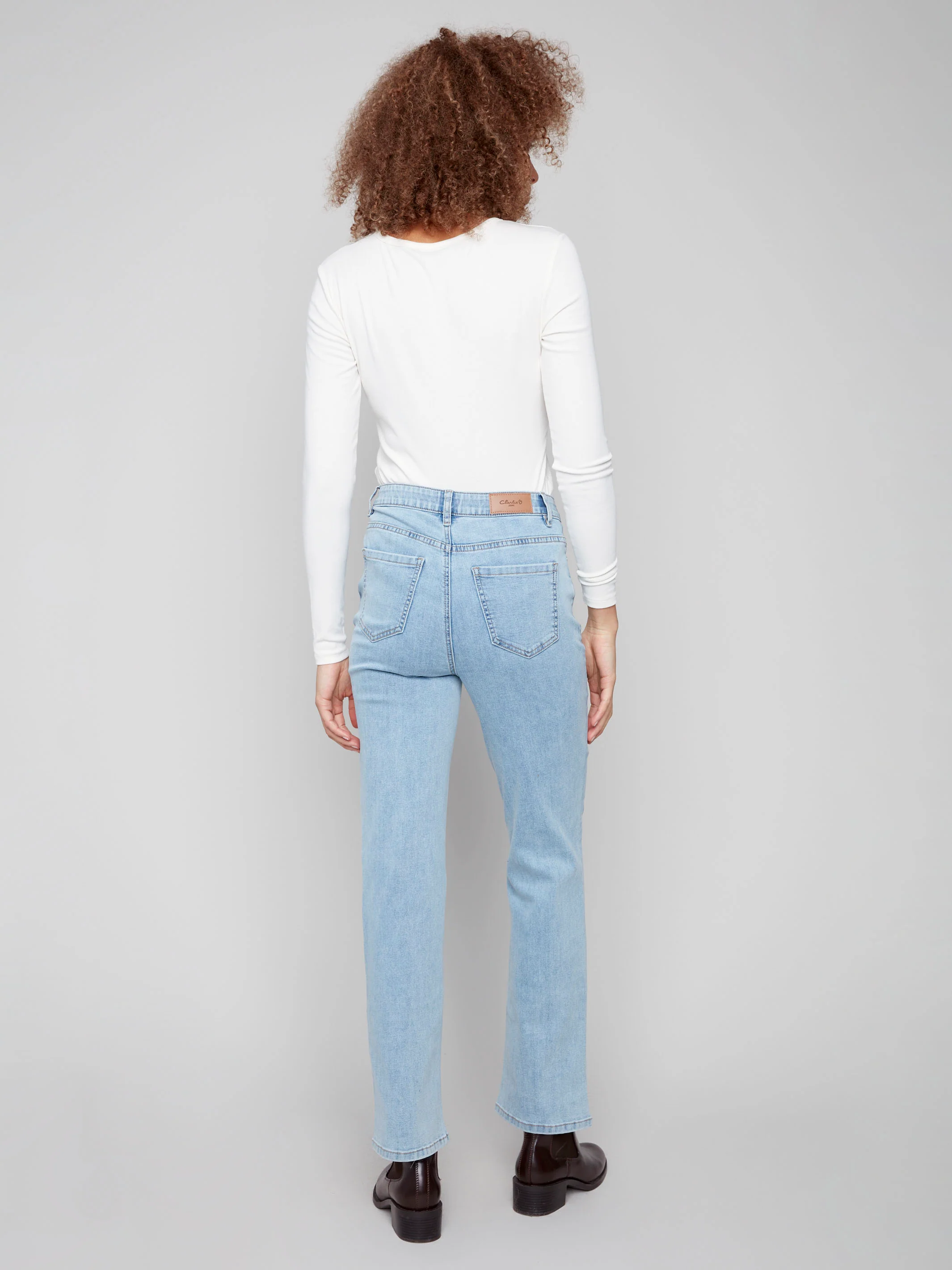 Charlotte Straight Leg Jeans - Light Blue - WHSBYS