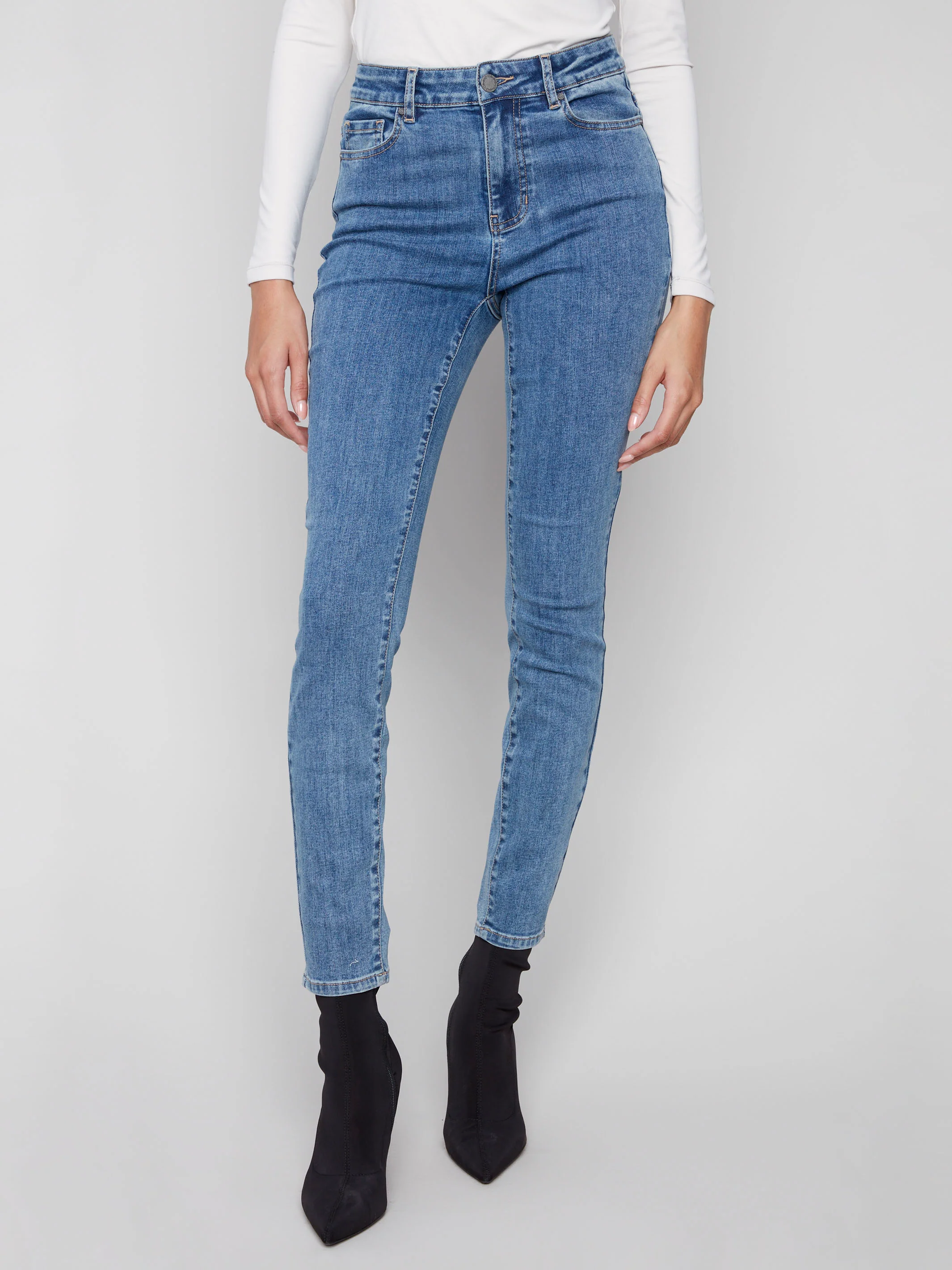 Carine Skinny Jeans - Medium Blue - WHSBYS