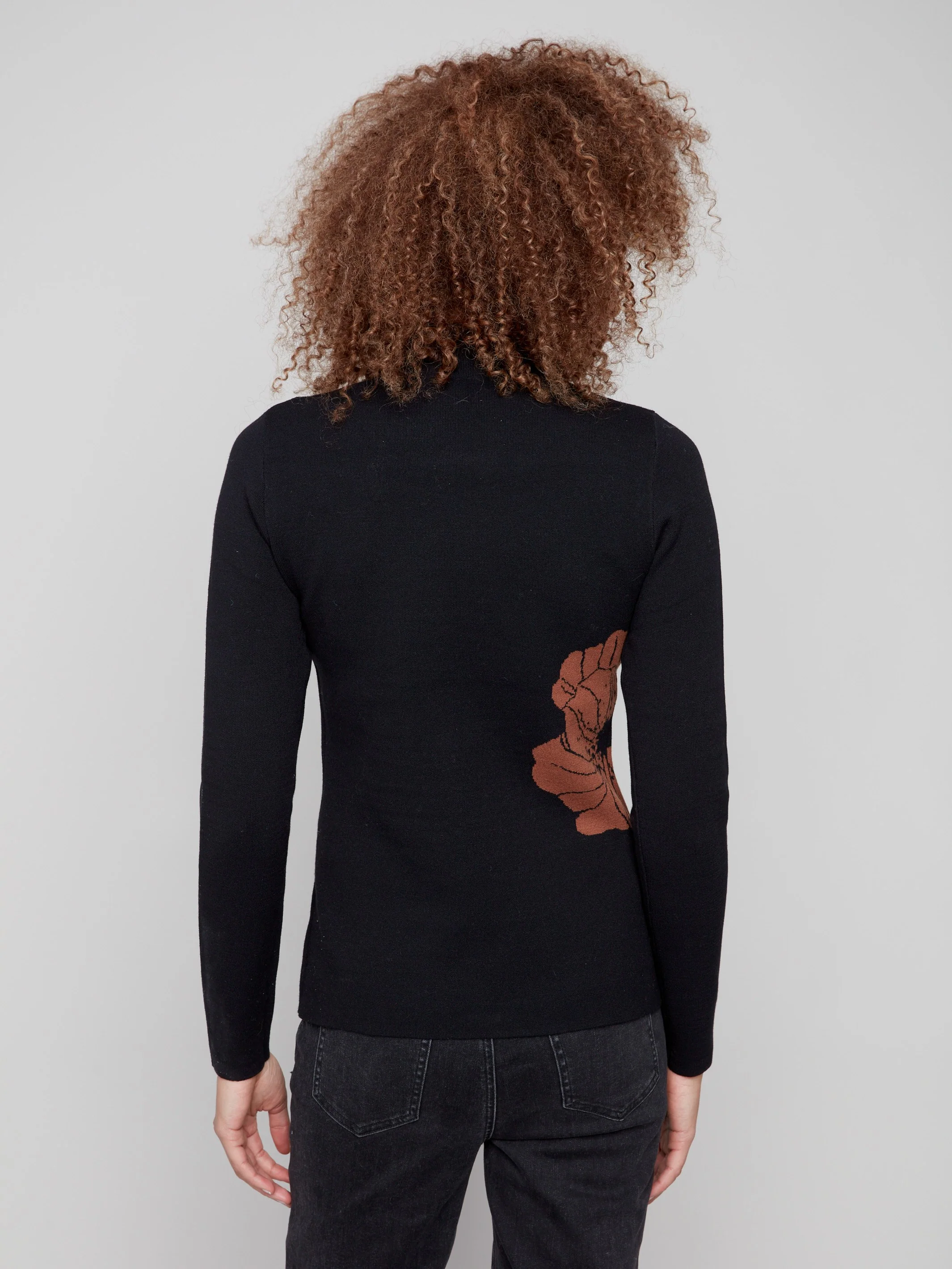 Reversible Mock Neck Sweater - Cacao - WHSBYS