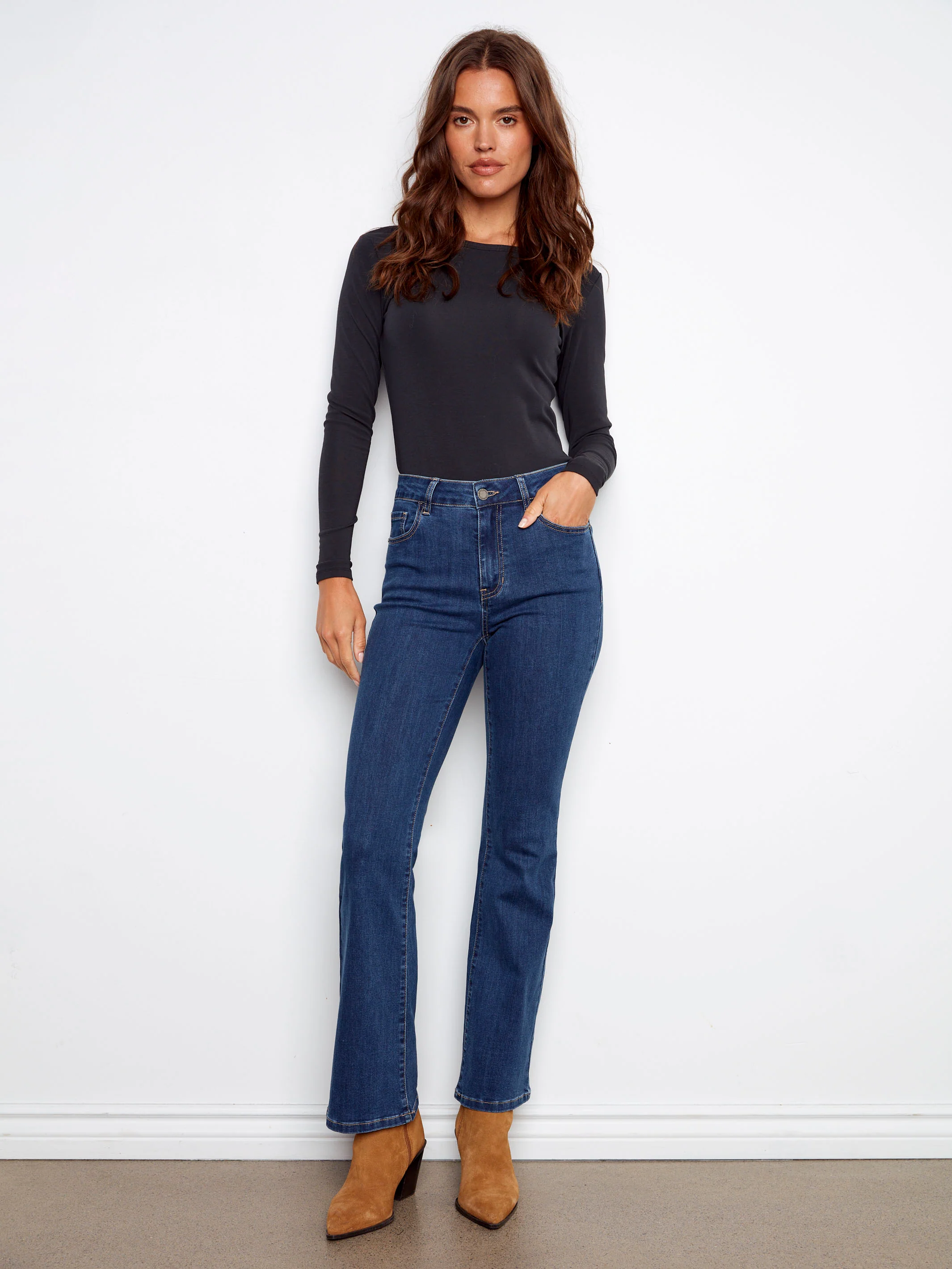 Celine Flare Leg Jeans - Indigo - WHSBYS