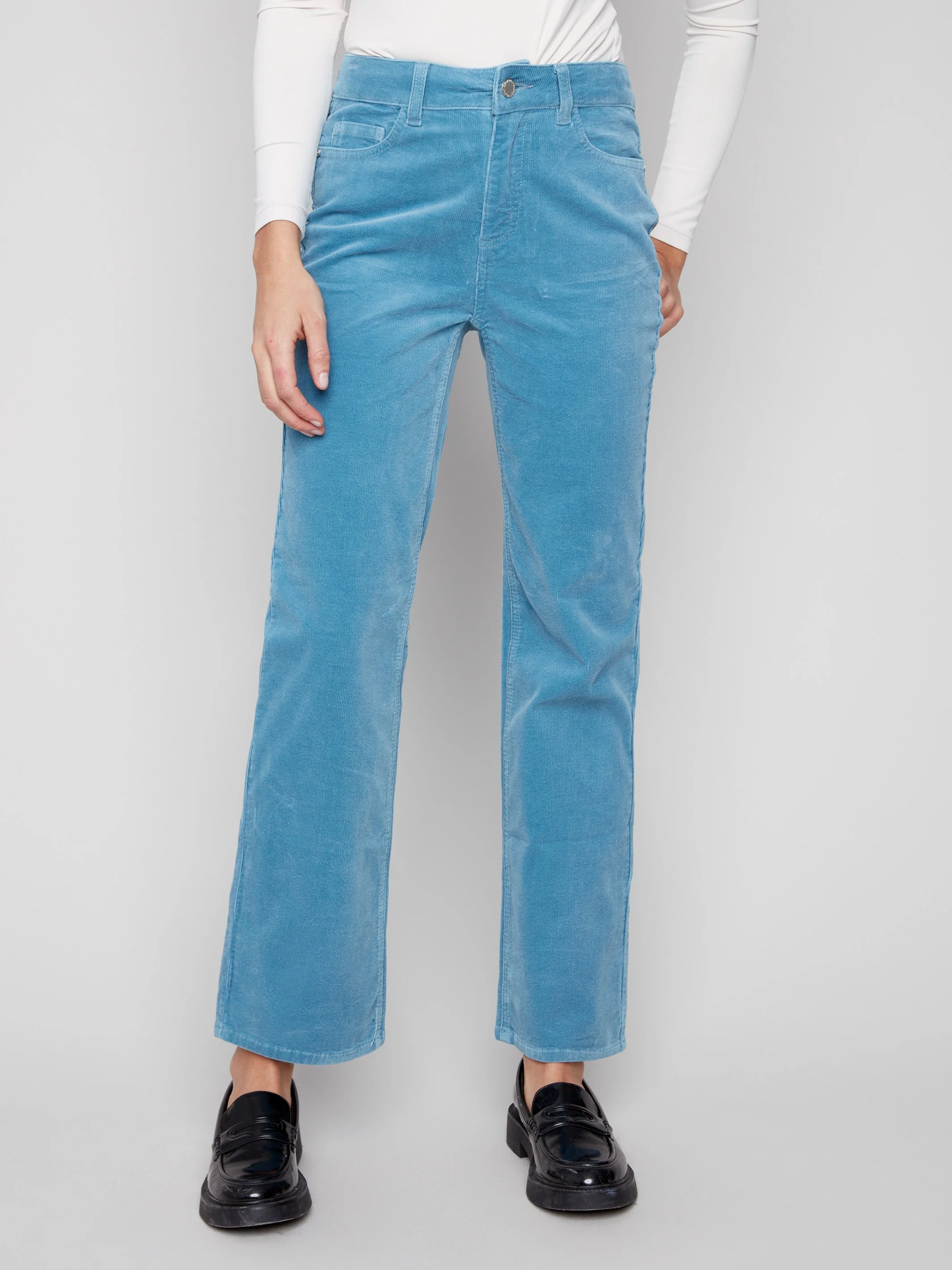 Straight Leg Corduroy Pants - Oxford - WHSBYS