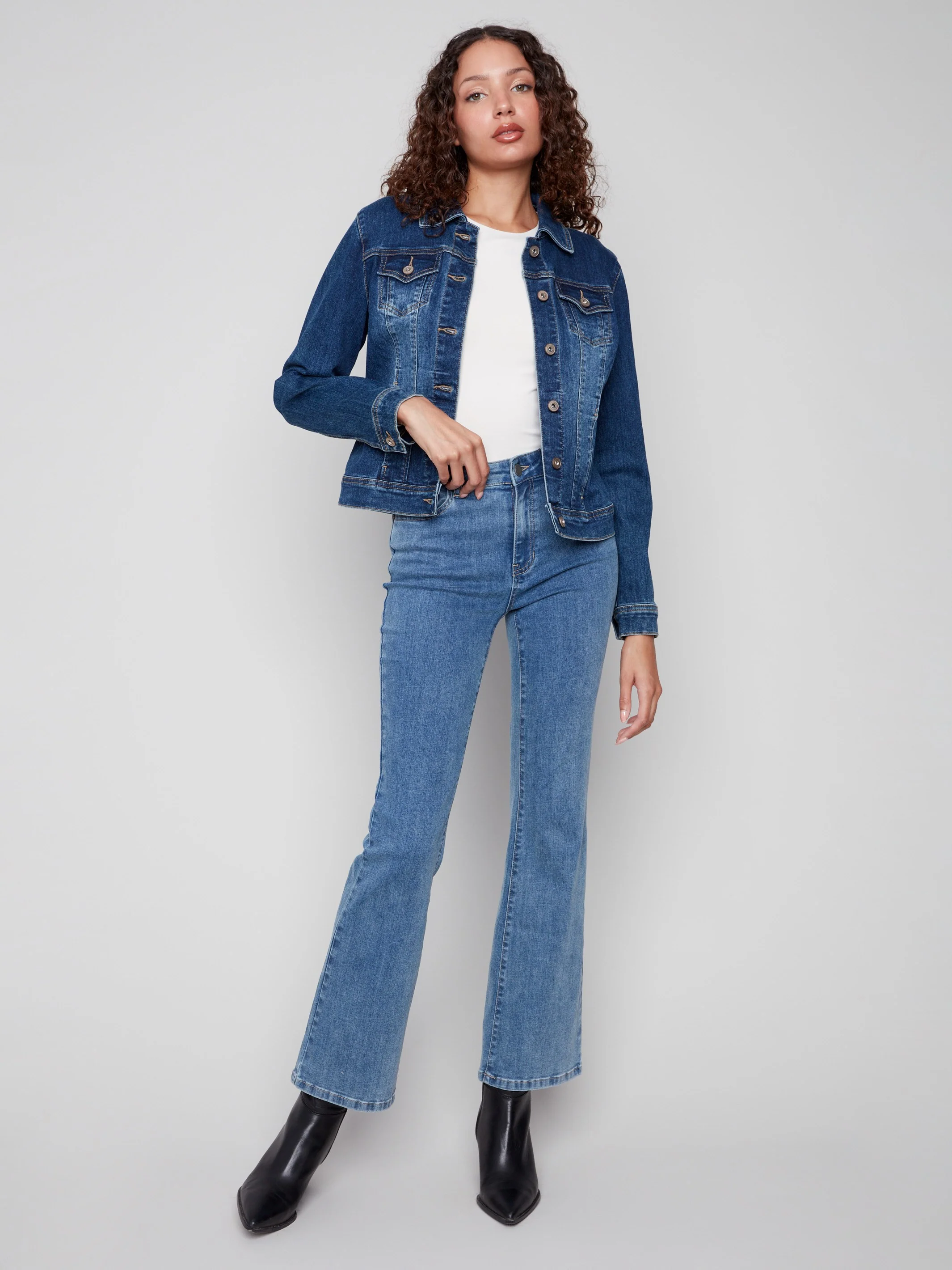 Stretch Denim Jacket - Indigo - WHSBYS
