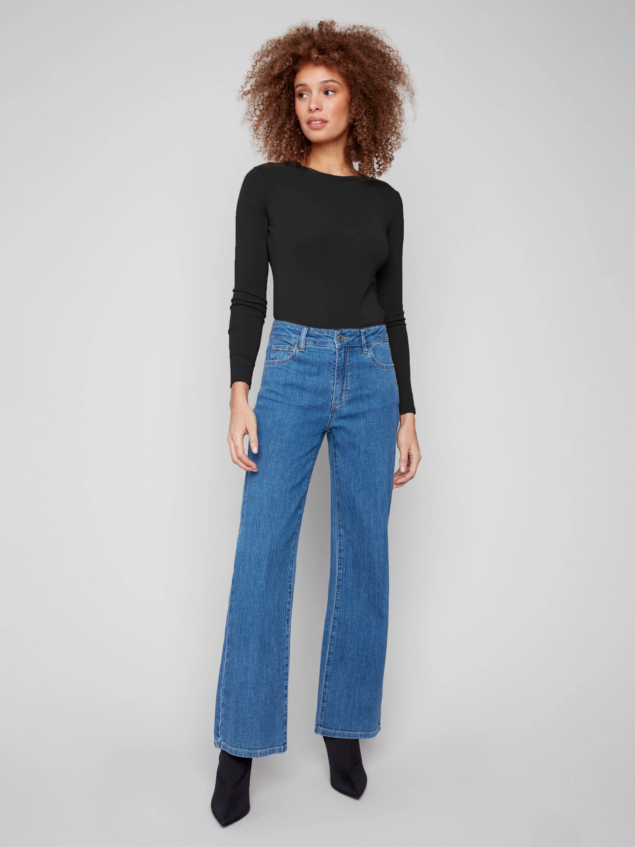Wide Leg Corduroy Jeans - Stripes - WHSBYS
