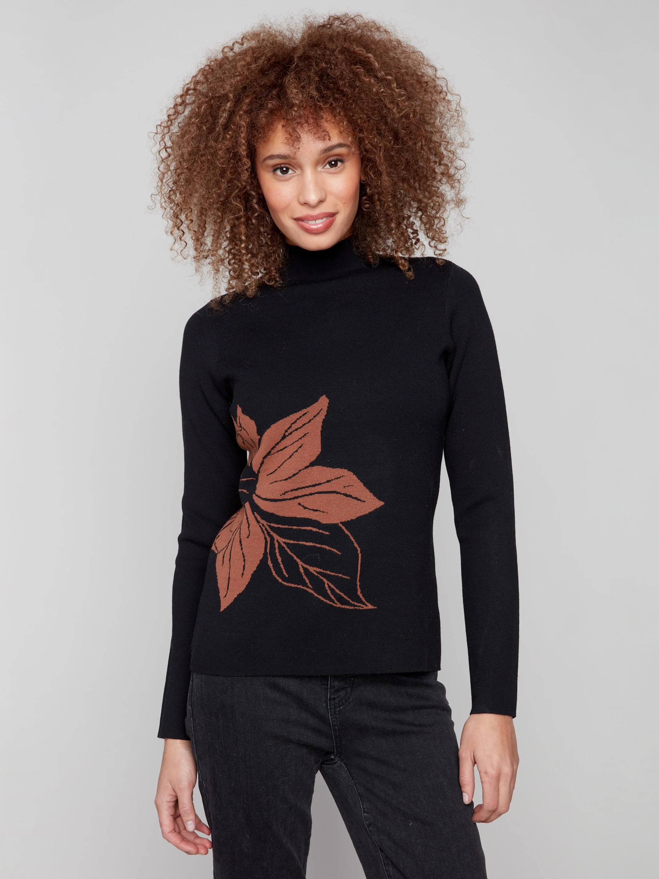 Reversible Mock Neck Sweater - Cacao - WHSBYS