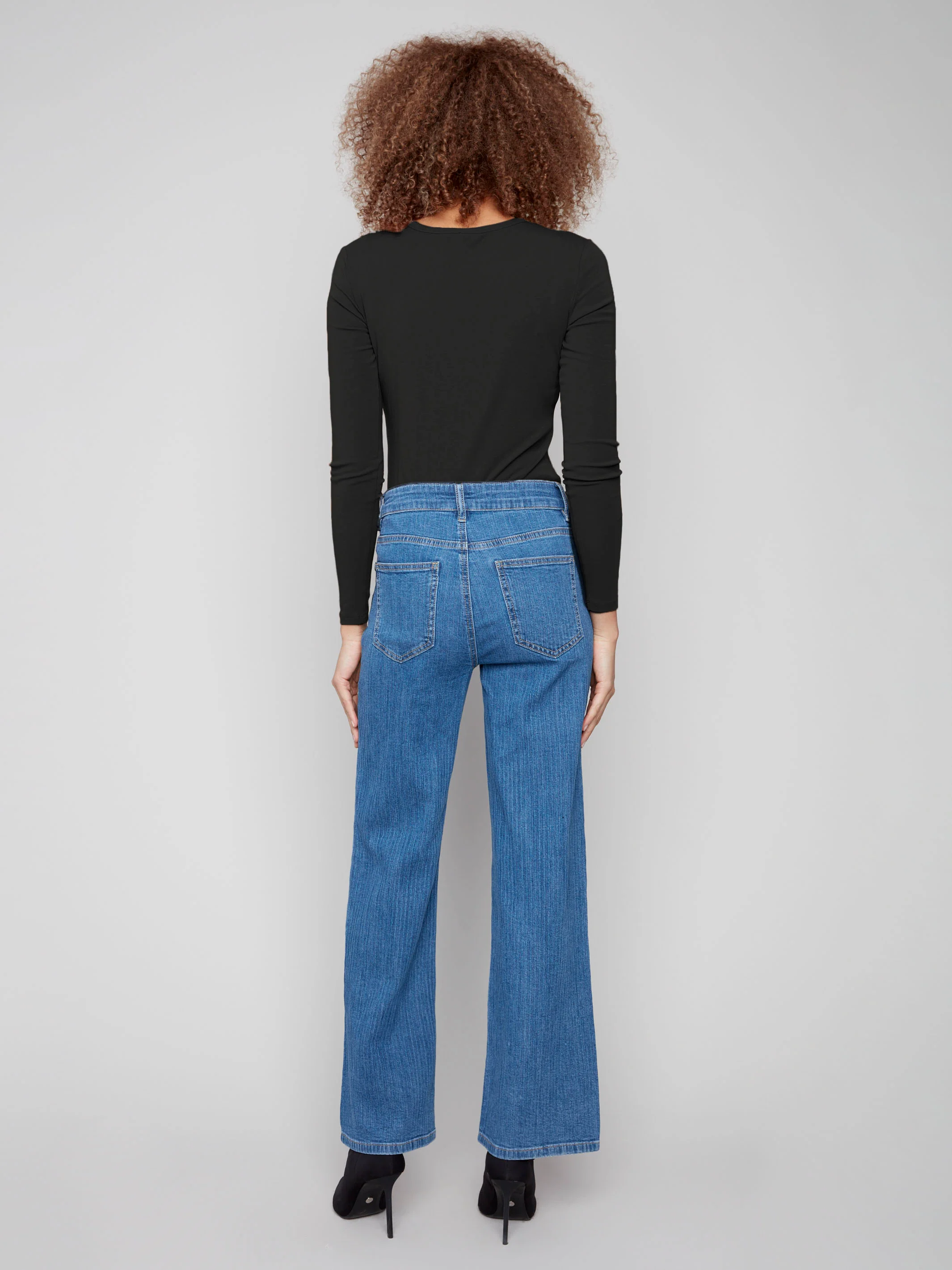 Wide Leg Corduroy Jeans - Stripes - WHSBYS