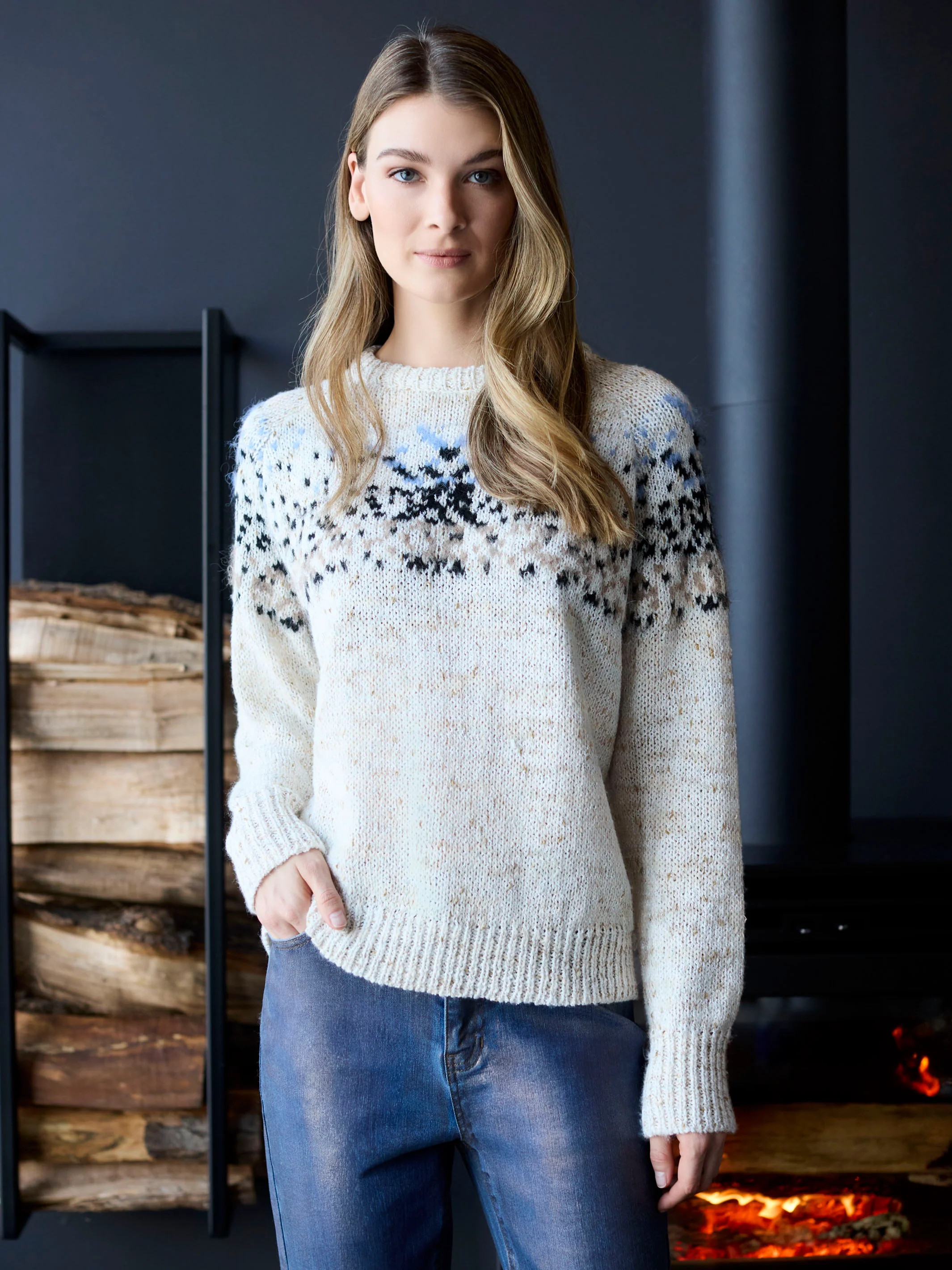 Foiled Bootcut Jeans - Roseblue - WHSBYS