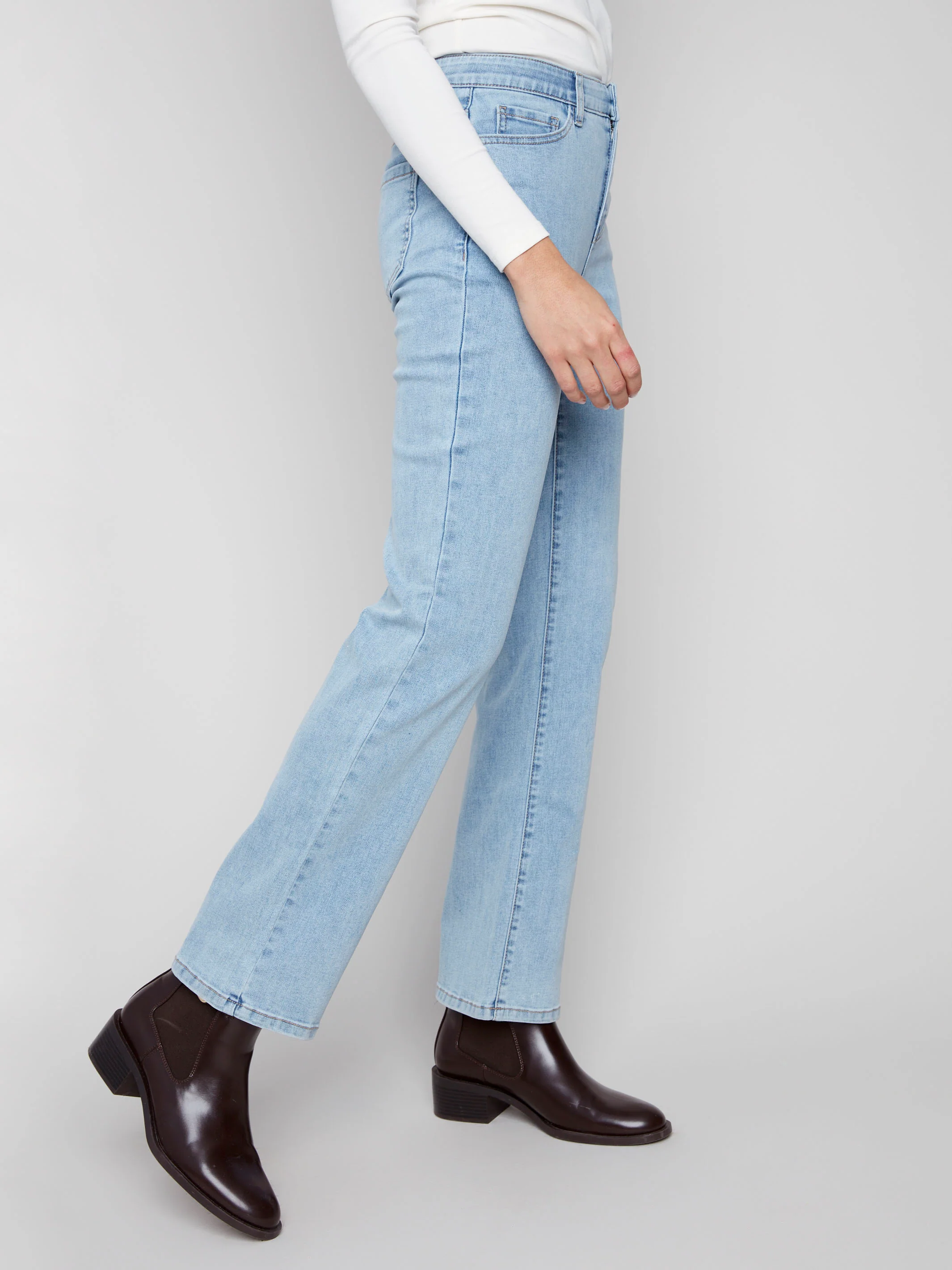 Charlotte Straight Leg Jeans - Light Blue - WHSBYS