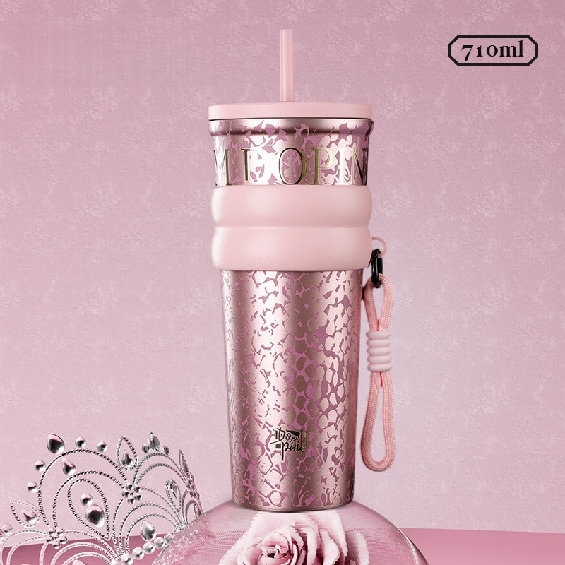 Dope Pink Straw Tumbler