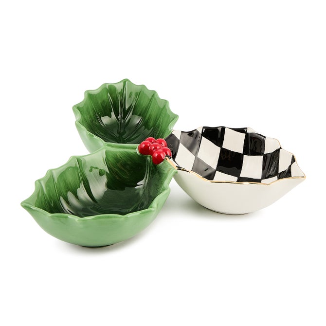 Holly Leaf Ceramic Candy Dish - {current_domain}