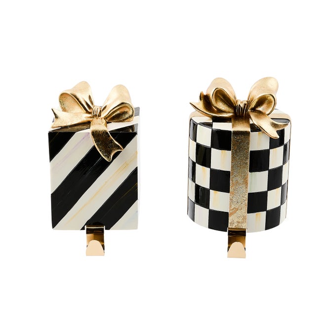 Courtly Noel Gift Box Stocking Holders, Set of 2 - {current_domain}