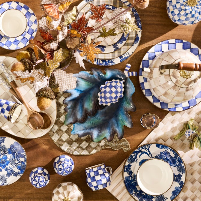 Royal Autumn Leaf Ceramic Serving Set, Set of 2 - {current_domain}