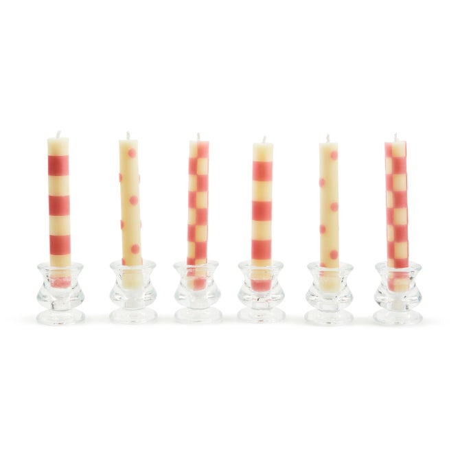 Pink Mini Dinner Candles, Set of 6 - {current_domain}