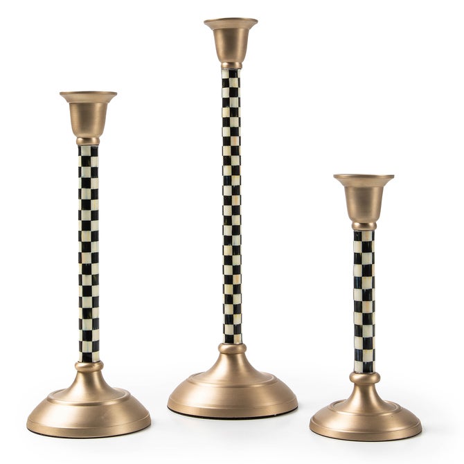 Courtly Check Medium Candlestick - {current_domain}