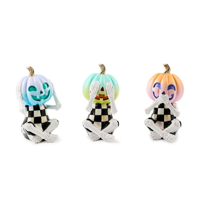 Trick or Treat Pumpkin Skeletons, Set of 3 - {current_domain}