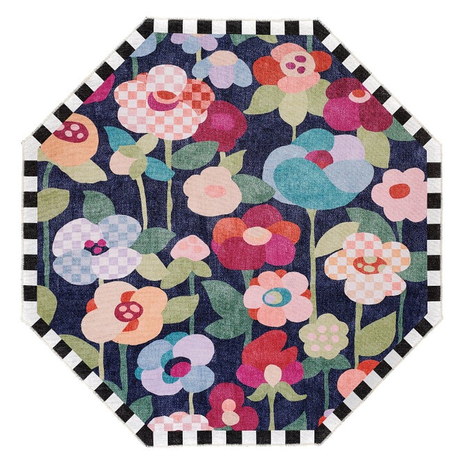 Posie Field 6' Foot Octagon Washable Rug - {current_domain}