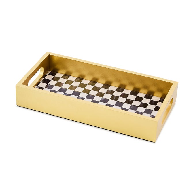 Courtly Check Glass Vanity Tray - {current_domain}