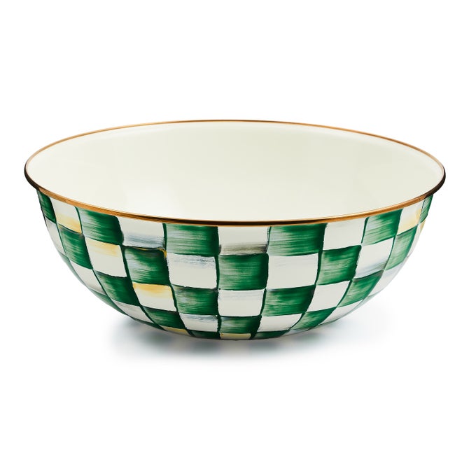 Emerald Check Extra Large Everyday Bowl - {current_domain}