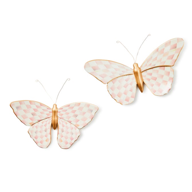Rosy Check Wall Decor Butterfly Duo - {current_domain}