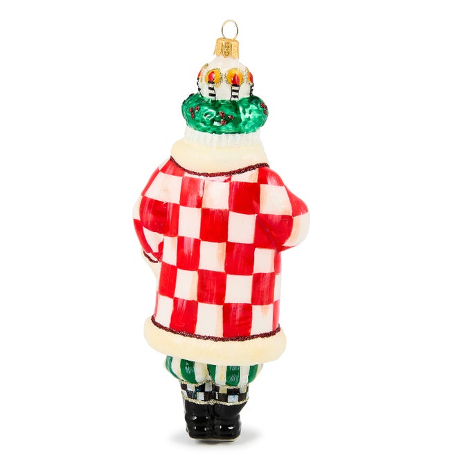 Check It Out Santa Lucia Glass Ornament - {current_domain}