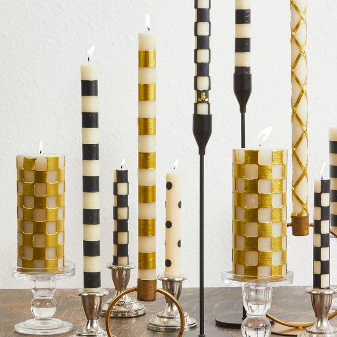 Bands Dinner Candles, Set of 2 - {current_domain}