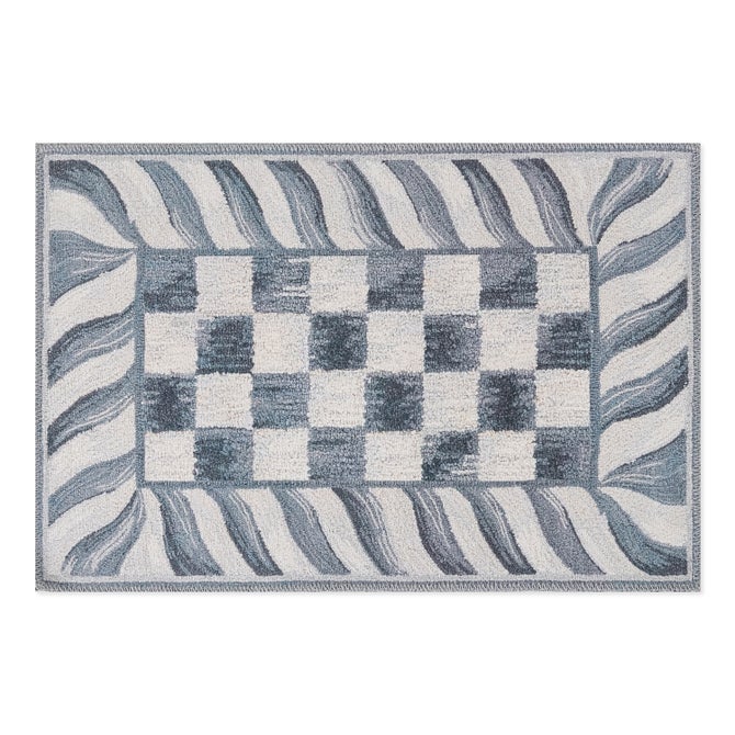 Sterling Check Washable Rug - {current_domain}