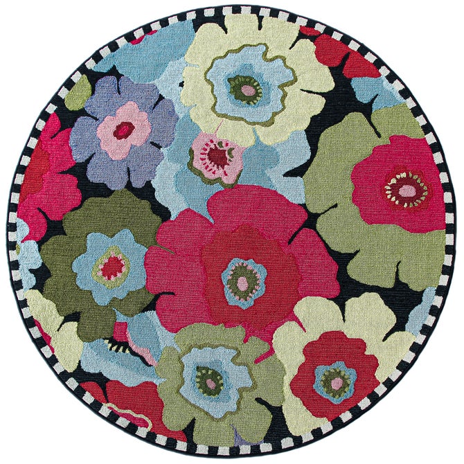 Always Flowers Indoor/Outdoor Rug - 6' Round - {current_domain}
