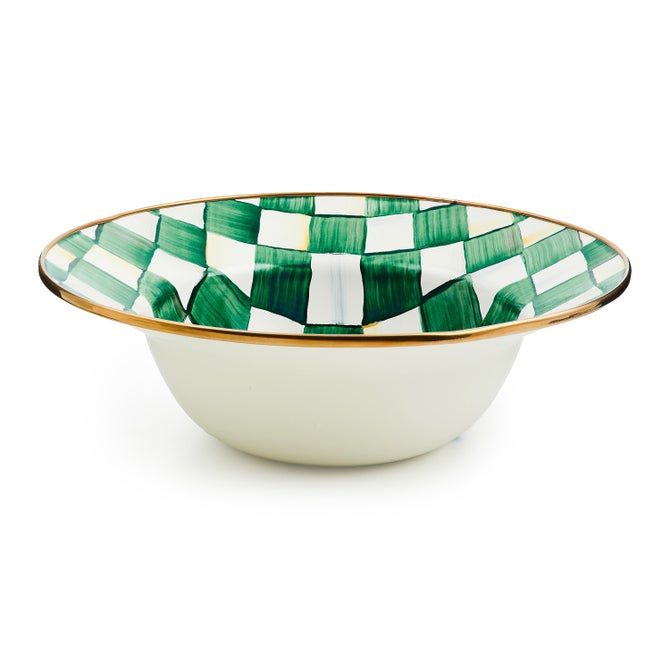 Emerald Check Serving Bowl - {current_domain}