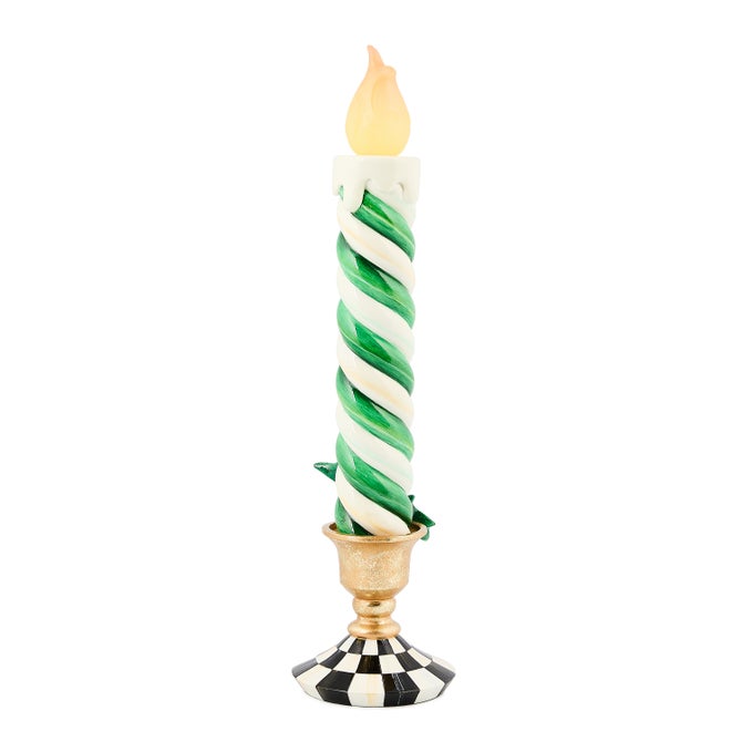 Check It Out Green Illuminated Retro Candle - {current_domain}