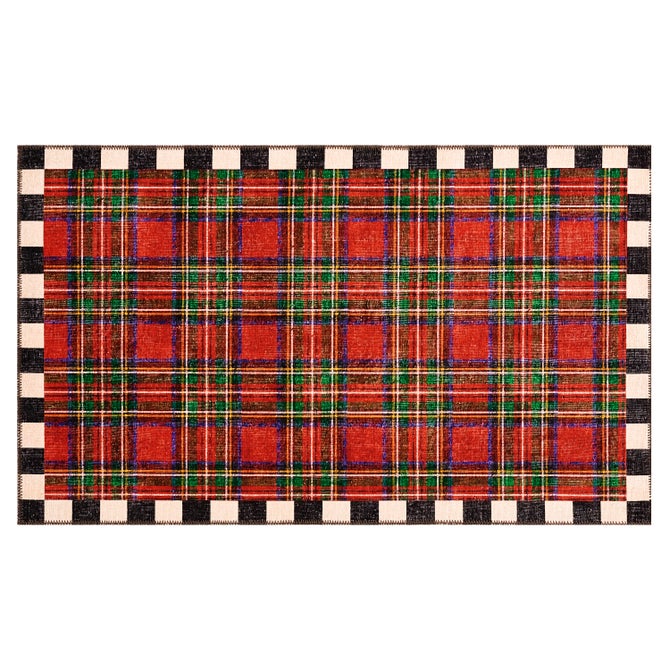 Royal Stewart Tartan Red 3' x 5' Washable Rug - {current_domain}