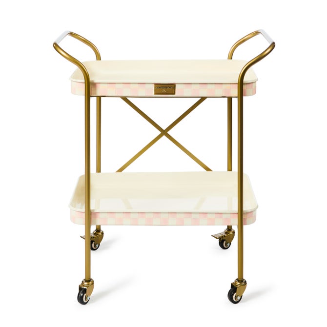 Rosy Check 2-Tier Kitchen Cart - {current_domain}