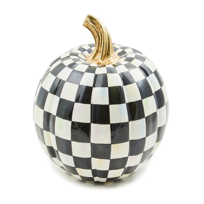 Courtly Check Glossy Small Pumpkin - {current_domain}