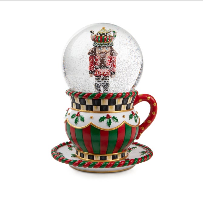 Teacup Nutcracker Snow Globe - {current_domain}