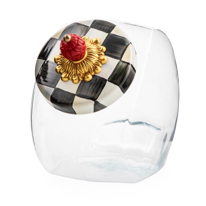 Sweets Jar with Courtly Check Enamel Lid - {current_domain}