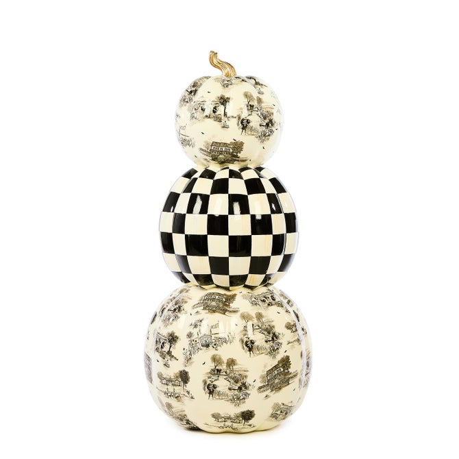 Black Toile Pumpkin Outdoor Trophy - {current_domain}